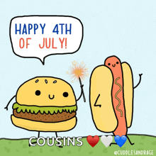 Burger Hotdog GIF - Burger Hotdog Fourth Of July GIFs