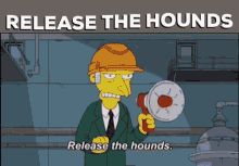 release the hounds the simpsons running dogs hounds