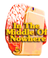 In The Middle Of Nowhere Brain Sticker