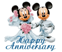 Mickey Minnie Happy Anniversary GIF - Mickey Minnie Happy Anniversary Wedding GIFs