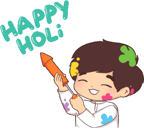 Holi Happy Holi Sticker - Holi Happy Holi Indian Festival Stickers