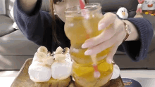 stir mix drink togimochi korea