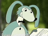 a cartoon rabbit wearing a tuxedo and bow tie