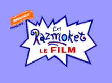 a logo for razmoket le film is on a blue background