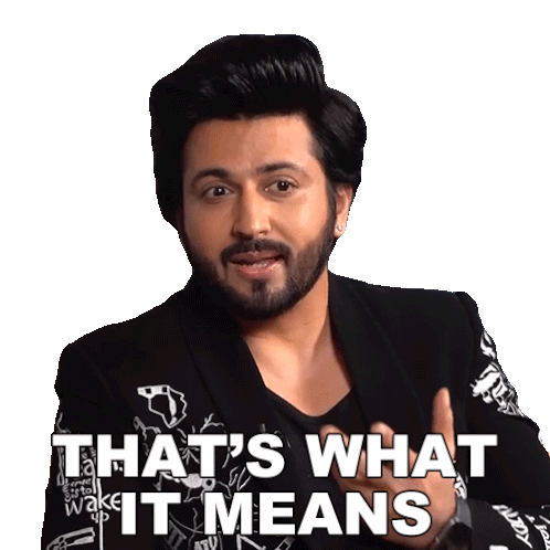 That'S What It Means Dheeraj Dhoopar Sticker - That'S What It Means Dheeraj Dhoopar Pinkvilla Stickers
