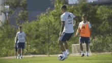 futbol practica entrenamiento pasar el balon argentina