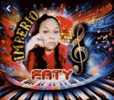 a picture of a woman with imperio paty written on it
