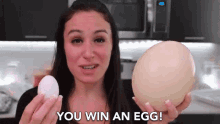 You Win An Egg Ostrich Egg GIF - You Win An Egg Ostrich Egg Egg GIFs