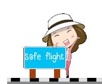 Safe Flight Have A Safe Flight Sticker - Safe Flight Have A Safe Flight Save Travels Stickers