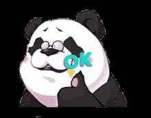 Panda Ok GIF - Panda Ok GIFs