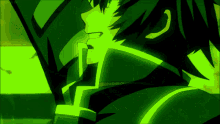 Dark Green Aura Anime GIF