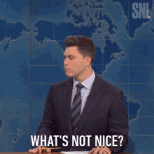 Whats Not Nice Colin Jost GIF - Whats Not Nice Colin Jost Saturday Night Live GIFs
