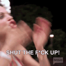Shut The Fuck Up Real Housewives Of New York GIF - Shut The Fuck Up Real Housewives Of New York Rhony GIFs