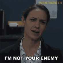 Im Not Your Enemy Vera Bennett GIF - Im Not Your Enemy Vera Bennett Wentworth GIFs