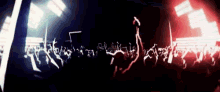 a crowd of people are dancing at a concert