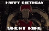 a happy birthday short king card with shrek