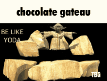 Chocolate Gateau Yoda GIF - Chocolate Gateau Yoda Star Wars GIFs