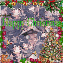 a christmas card that says happy christmas