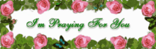 Im Praying For You Roses GIF - Im Praying For You Roses Sparkle GIFs