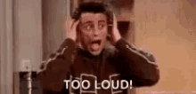Joey Tribbiani Loud GIF - Joey Tribbiani Loud Ahh GIFs