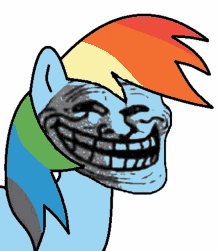 My Little Pony Rainbow Dash GIF - My Little Pony Rainbow Dash Troll Face GIFs