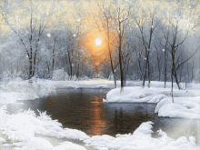 Pond Snowy GIF