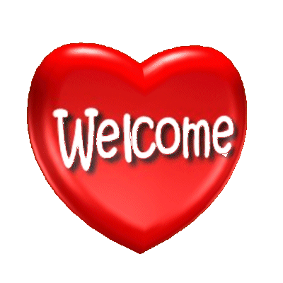 Welcome Spinning Heart Sticker - Welcome Spinning Heart Welcome Heart Stickers
