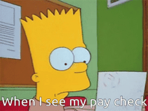 When I See My Pay Check Simpson GIF - When I See My Pay Check Simpson Pay Check GIFs