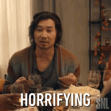 Horrifying Bowen Yang GIF - Horrifying Bowen Yang Saturday Night Live GIFs