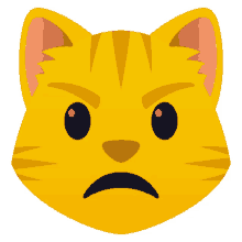 pouting cat people joypixels angry face mad face