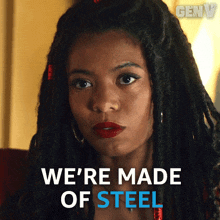 We'Re Made Of Steel Marie Moreau GIF - We'Re Made Of Steel Marie Moreau Gen V GIFs
