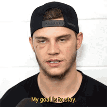 Andre Burakovsky My Goal Is To Stay GIF - Andre Burakovsky My Goal Is To Stay Staying GIFs