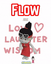 a cartoon girl wearing a red headband that says ' schotita ' on it