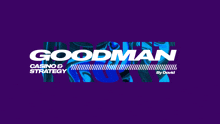 a logo for goodman casino and strategy written by david