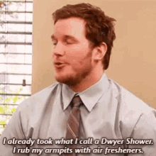 Parks And Rec Andy Dwyer GIF - Parks And Rec Andy Dwyer Dwyer Shower GIFs