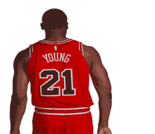 thad young pose serious game time chicago bulls