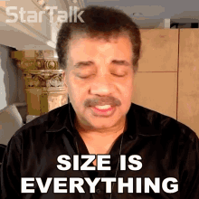 Size Is Everything Neil Degrasse Tyson GIF - Size Is Everything Neil Degrasse Tyson Startalk GIFs