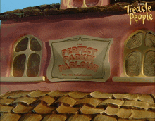 a sign that says the perfect parkin parlour