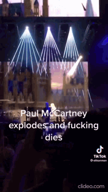 Paul Mc Cartney Explosion GIF - Paul Mc Cartney Explosion Fucking Dies GIFs