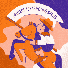 Protect Texas Voting Rights Cowboy GIF - Protect Texas Voting Rights Cowboy Cowgirl GIFs