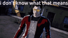 travis touchdown skeleton appears the i dont know what that means