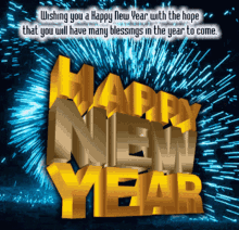 Happy New Year How Many Blessing In The Year GIF