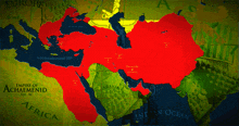 a map of the empire of achaemenid shows the mediterranean sea