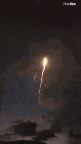 a lightning bolt strikes a black hole in space with the words mvideo above it