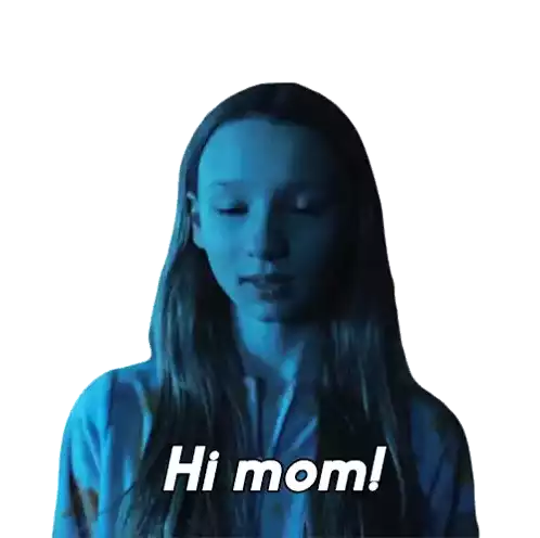 Hi Mom Lexis Bouchard Sticker - Hi Mom Lexis Bouchard Evil Stickers