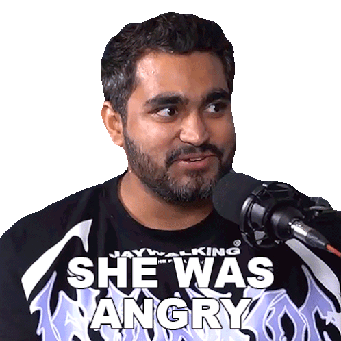 She Was Angry Viraj Ghelani Sticker - She Was Angry Viraj Ghelani Pinkvilla Stickers