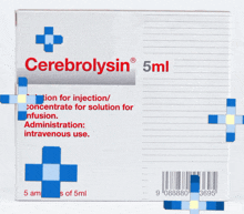 a box of cerebrolysin 5ml contains 5 ml of solution