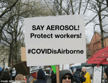 Say Aerosol Protect Workers GIF - Say Aerosol Protect Workers Covidisairborne GIFs