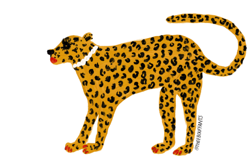 Theebouffants Animal Sticker - Theebouffants Animal Cheetah Stickers