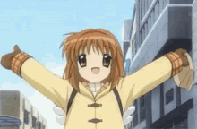 kanon2006 anime ayu happy delighted